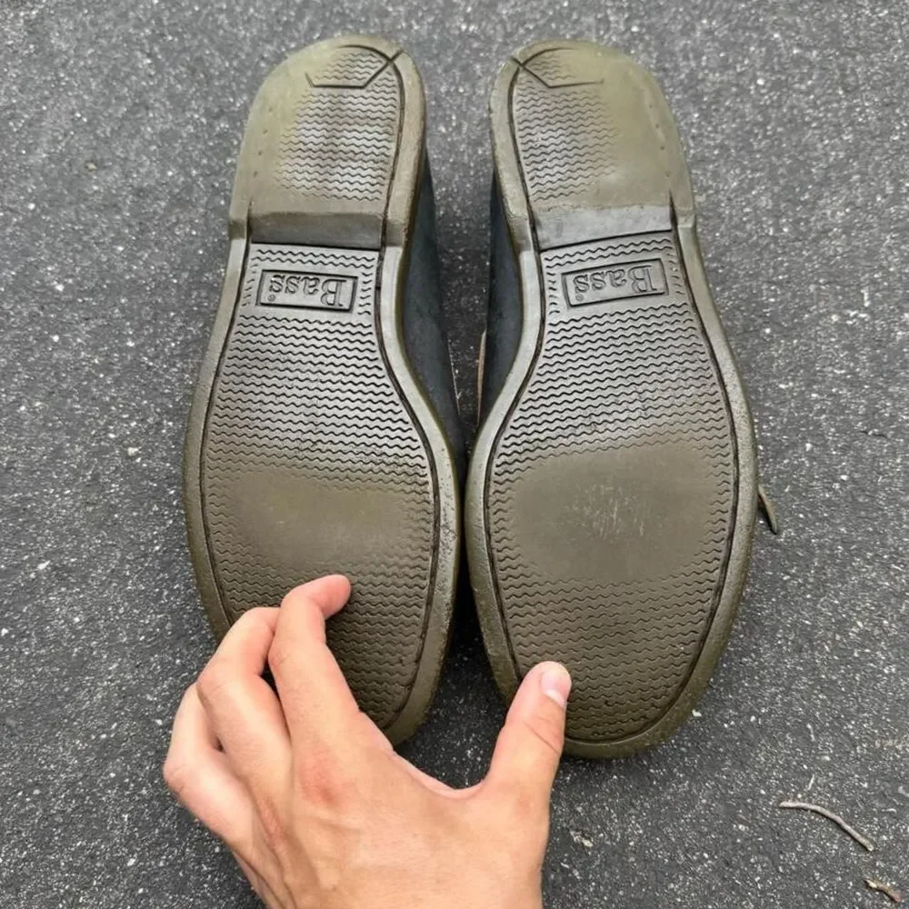 Gh-bass Men's Black and Brown Boat-shoes
